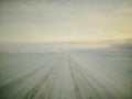 WHITE BOULEVARD by Frank Kayser — frozen Icelandic Ring Road in pale winter light