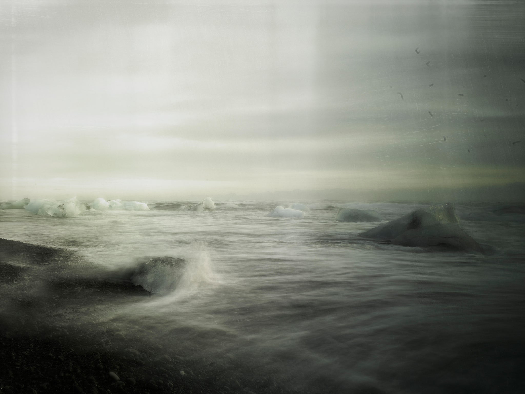 ColdSea fine art photograph by Frank Kayser showing coastal horizon in a minimal seascape