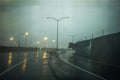 WET PACK fine art photograph by Frank Kayser showing working vehicle in a urban still life (California Harbor – RGruppe Rain Tour)