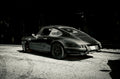 THE BLACK BEAST fine art photograph by Frank Kayser showing working vehicle in a urban still life