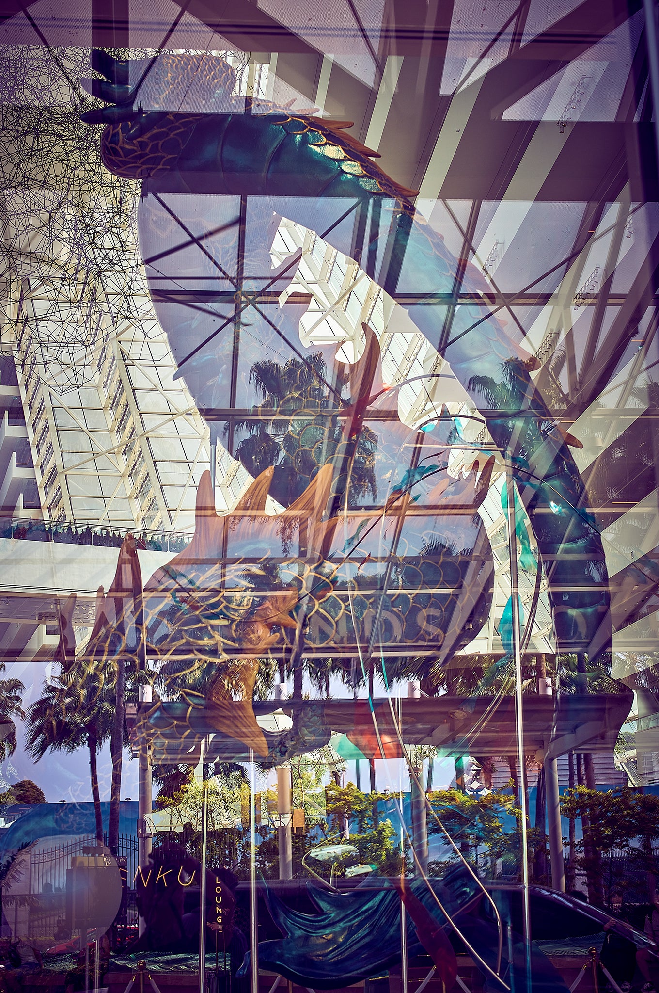 Singapore Dragon fine art photograph by Frank Kayser showing urban architecture in a city stillness (Singapore – Metropolis Series 2024)