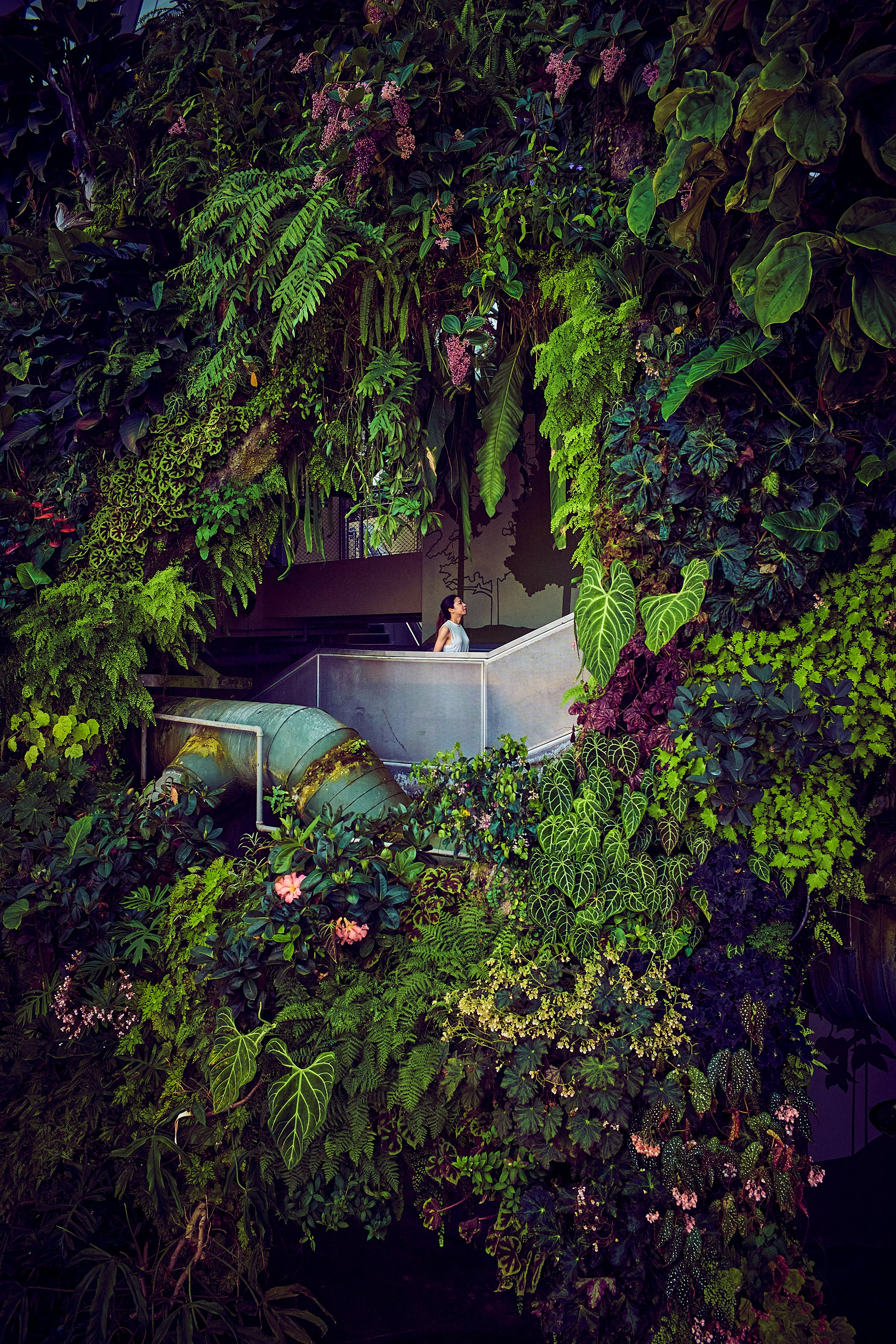 La Primavera 2025 fine art photograph by Frank Kayser showing urban architecture in a city stillness (Singapore Vertical Garden Architecture 2024)