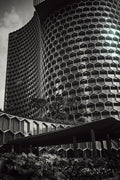 Black Rock fine art photograph by Frank Kayser showing urban architecture in a city stillness (Singapore)