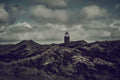 A Light Tower fine art photograph by Frank Kayser showing coastal horizon in a minimal seascape (North Sea Coast / Denmark)