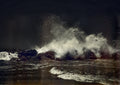 BLACK WATER fine art photograph by Frank Kayser showing coastal horizon in a minimal seascape (Mauritius Island – Territories Series)