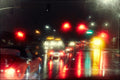 Raindance fine art photograph by Frank Kayser showing working vehicle in a urban still life (San Francisco Night · RBook Production · R Gruppe 2019)