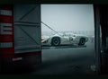 WHITE BOY · FOGGY ICONE fine art photograph by Frank Kayser showing working vehicle in a urban still life (Rennsport Reunion · Foggy Paddock · 2013)
